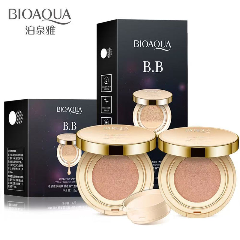 Baoquan Yawu flawless water-based soft and light concealer cushion BB cream, hydrating and isolating natural nude makeup BB cream wholesale.