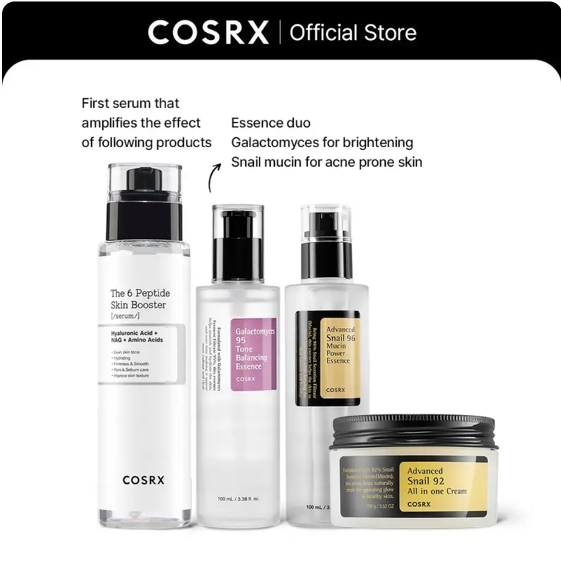 The COSRX Complete Korean Skincare Sets | SIMPLE & EASY GLASS SKIN