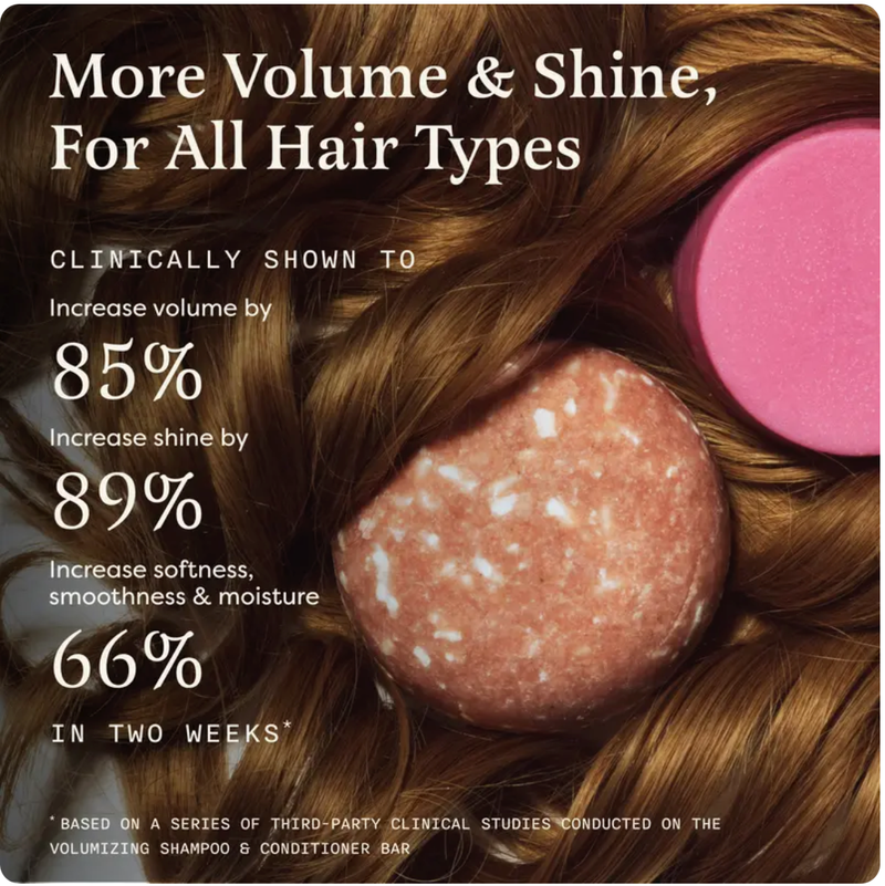 Shampoo and Conditioner Bars for Thickness & Volume