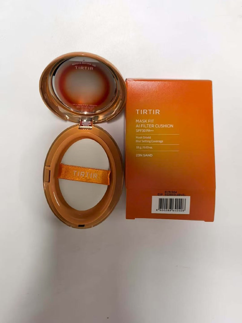 TIRTIR cushion creates clear and transparent foundation.