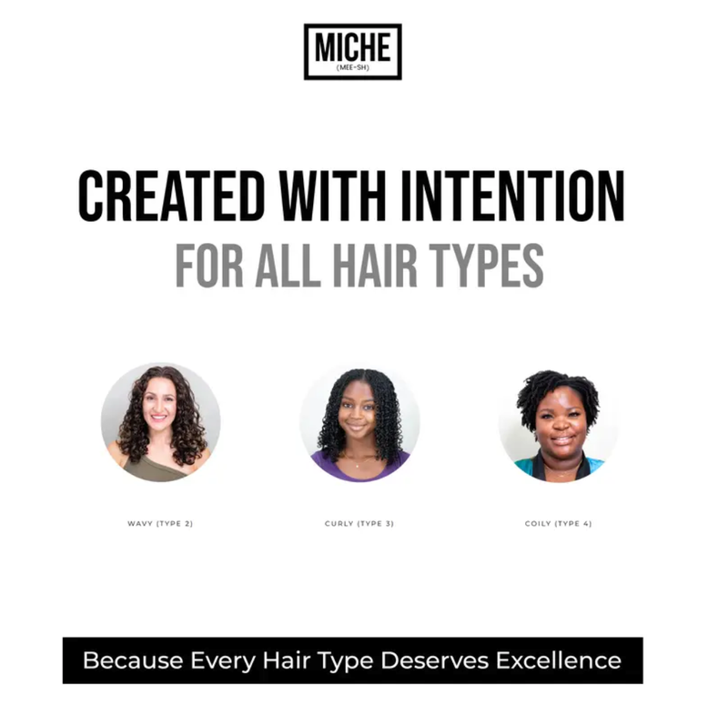 [MICHE] Anti-Humidity Frizz Fighting Strong Hold Hair Gel | For All Hair Types Curly, Coils and Wavy Hair - Alcohol Free - MICHE Beauty