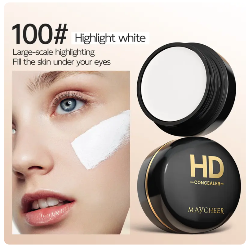 Full Coverage Concealer Balm, Waterproof Matte Finish, Suitable for All Skin Tones, Long Lasting, Plant-Based, Seamless Blend, Daily Use
