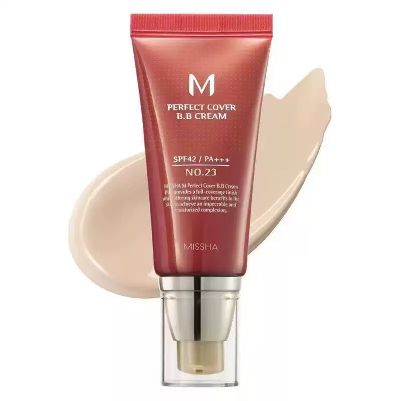 selling Korean big red uniform bb skin moisturizing nourishing skin care isolation sunscreen nude makeup natural face cream foundation liquid