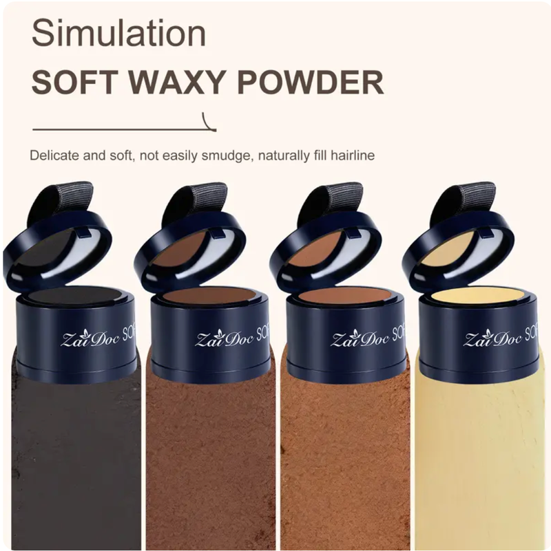 Zaidoc Soft Hairline Powder - Highlight Brown & Honey Blonde for Thinning Hair & Gray Coverage - Lightweight Natural Look - Buy 1 Get 1 Free Scrub Bar - Daily Use